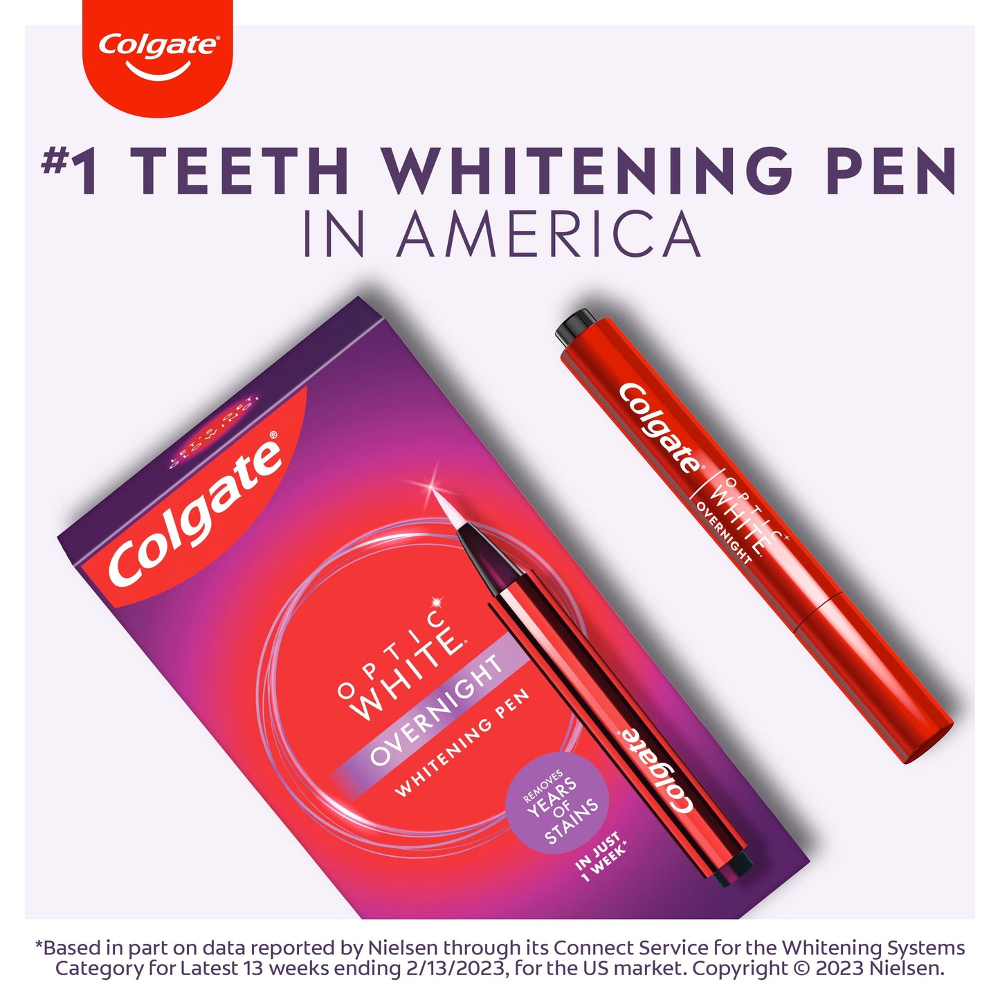 Colgate Optic White Overnight Teeth Whitening Pen, 35 Nightly Treatments