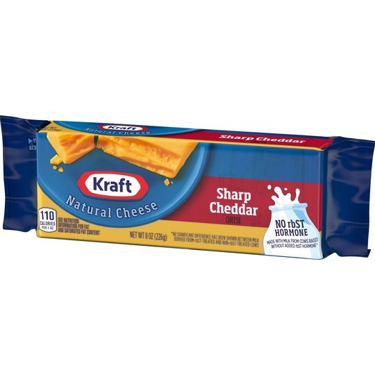 Kraft Sharp Cheddar Cheese, 8 oz Block