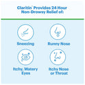 Claritin Liqui-Gels 24 Hour Non-Drowsy Allergy Medicine, Loratadine Antihistamine Capsules, 30 Ct