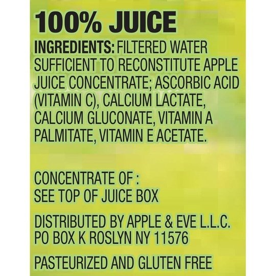 Apple & Eve 100% Apple Juice, 6.75 oz, 8 Count Drink Boxes