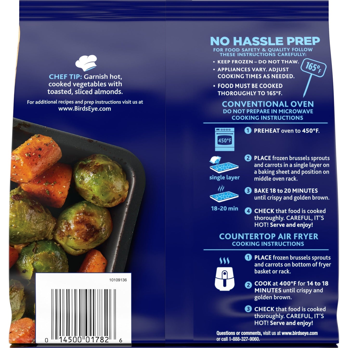 Birds Eye Oven Roasters Brussels Sprouts & Carrots, 14 oz (Frozen)