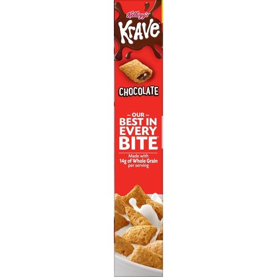 Kellogg's Krave Chocolate Breakfast Cereal, Family Size, 17.3 oz Box