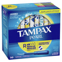 Tampax Pearl Tampons with LeakGuard Braid, Regular Absorbency, 50 Ct