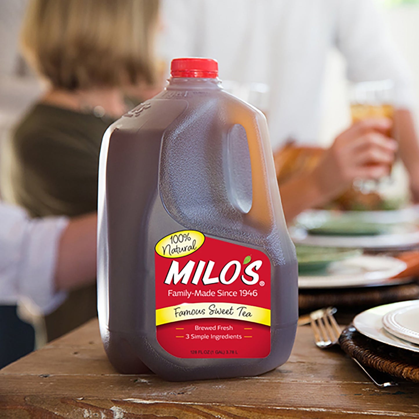 Milo's Famous Sweet Tea, 100% Natural, 128 fluid ounces