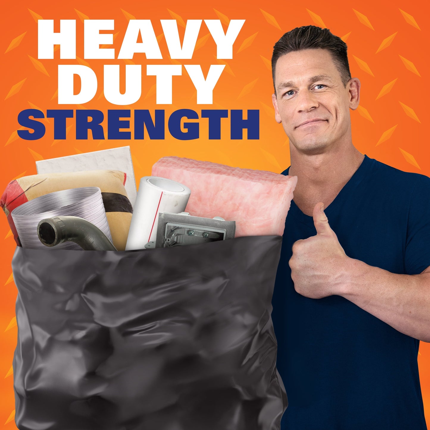 Hefty Heavy Duty Contractor Extra Large Trash Bags, 45 Gallon, 20 Count