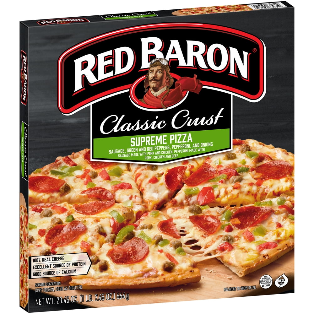 Red Baron Rising Crust Supreme Frozen Pizza 23.45 oz