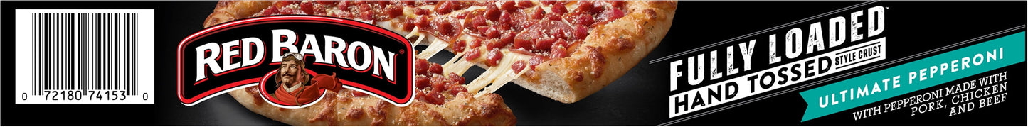 Red Baron Frozen Pizza Fully Loaded Hand Tossed-Style Pepperoni