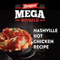 Banquet Mega Bowls Nashville Hot Fried Chicken Frozen Meal, 13 oz (Frozen)