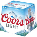 Coors Light Lager Beer, 9 Pack, 16 fl oz Bottles, 4.2% ABV