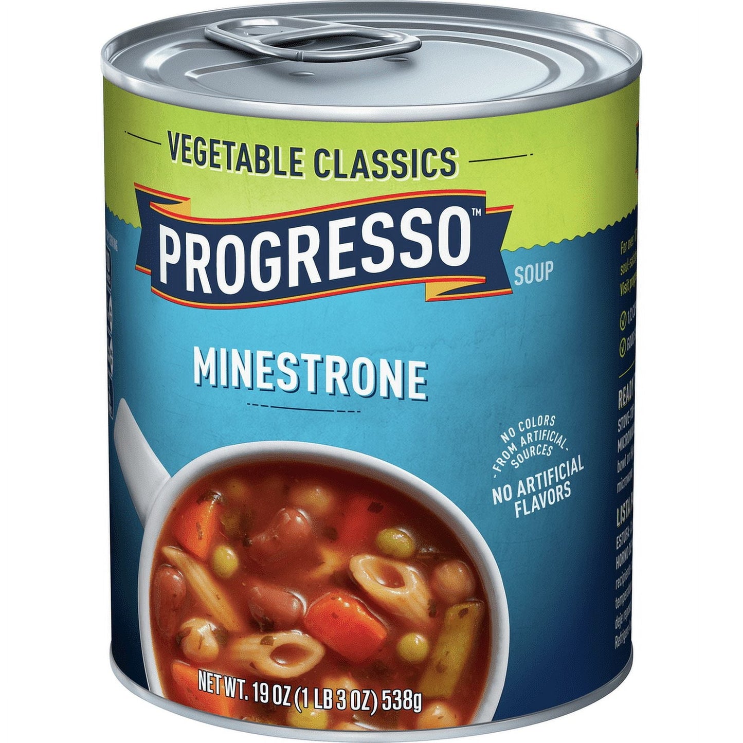 Progresso Vegetable Classics, Minestrone Canned Soup, 19 oz.