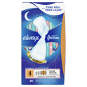 Always Infinity Feminine Pads with wings, Size 4, Overnight Absorbency, Unscented, 26 Count