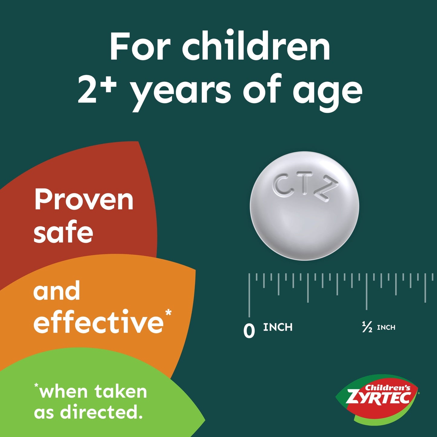 Zyrtec 24 Hour Children's Allergy Chews, 2+ yrs, 2.5 mg Grape, 24Ct