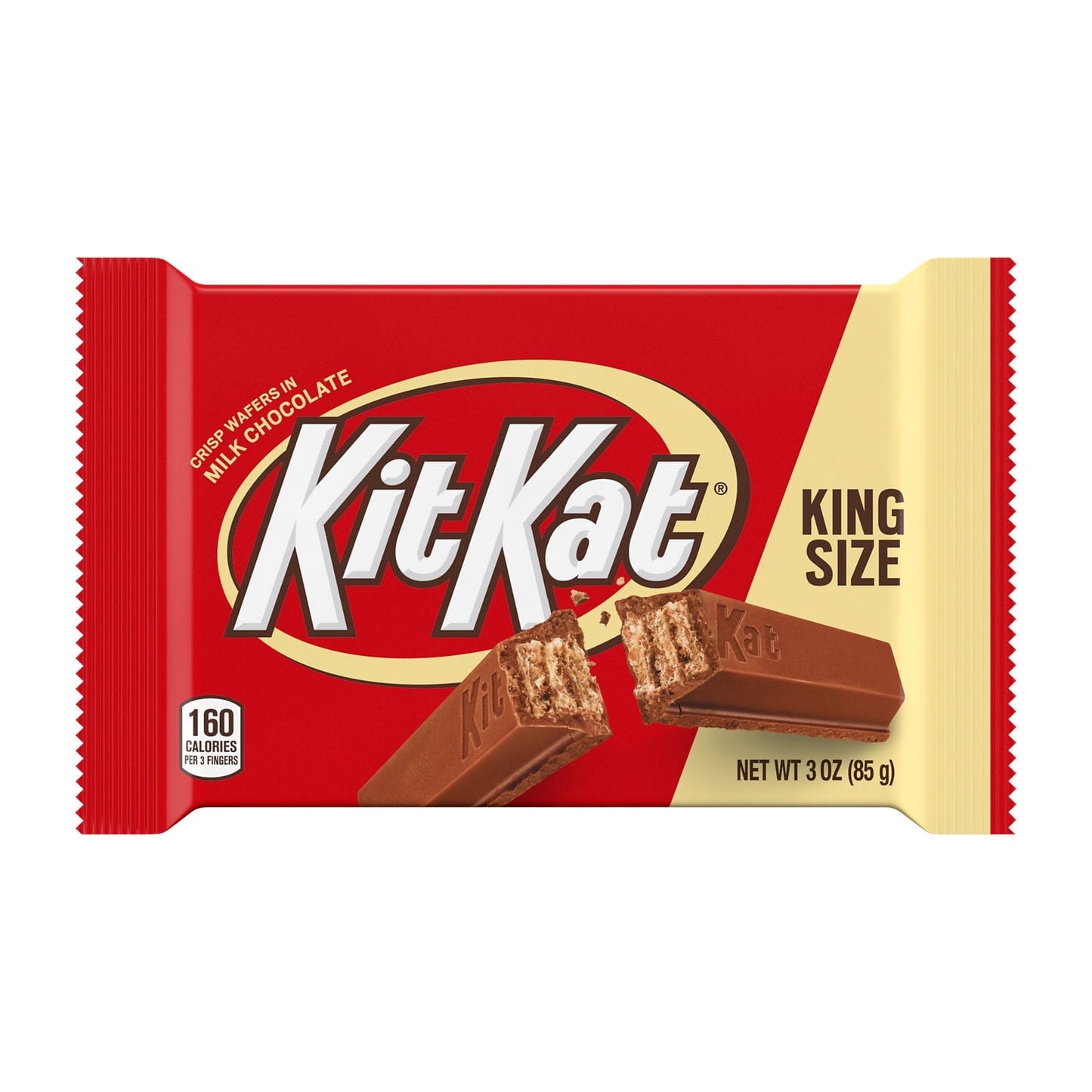 Kit Kat® Milk Chocolate Wafer King Size Candy, Bars 3 oz, 4 Count
