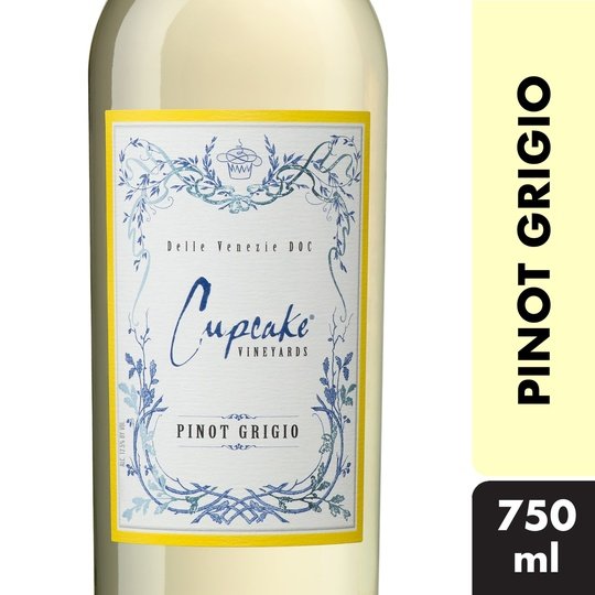 Cupcake Vineyards Pinot Grigio Italy White Wine, 750 ml Glass, ABV 13.00%