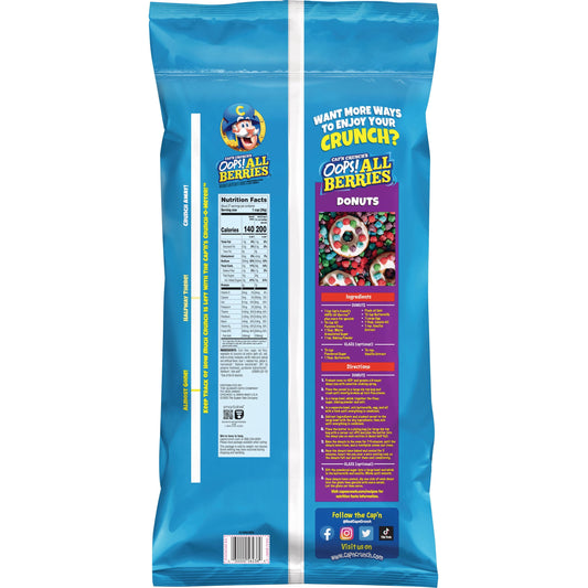 Cap'n Crunch's Oops! All Berries Cereal, 34 oz