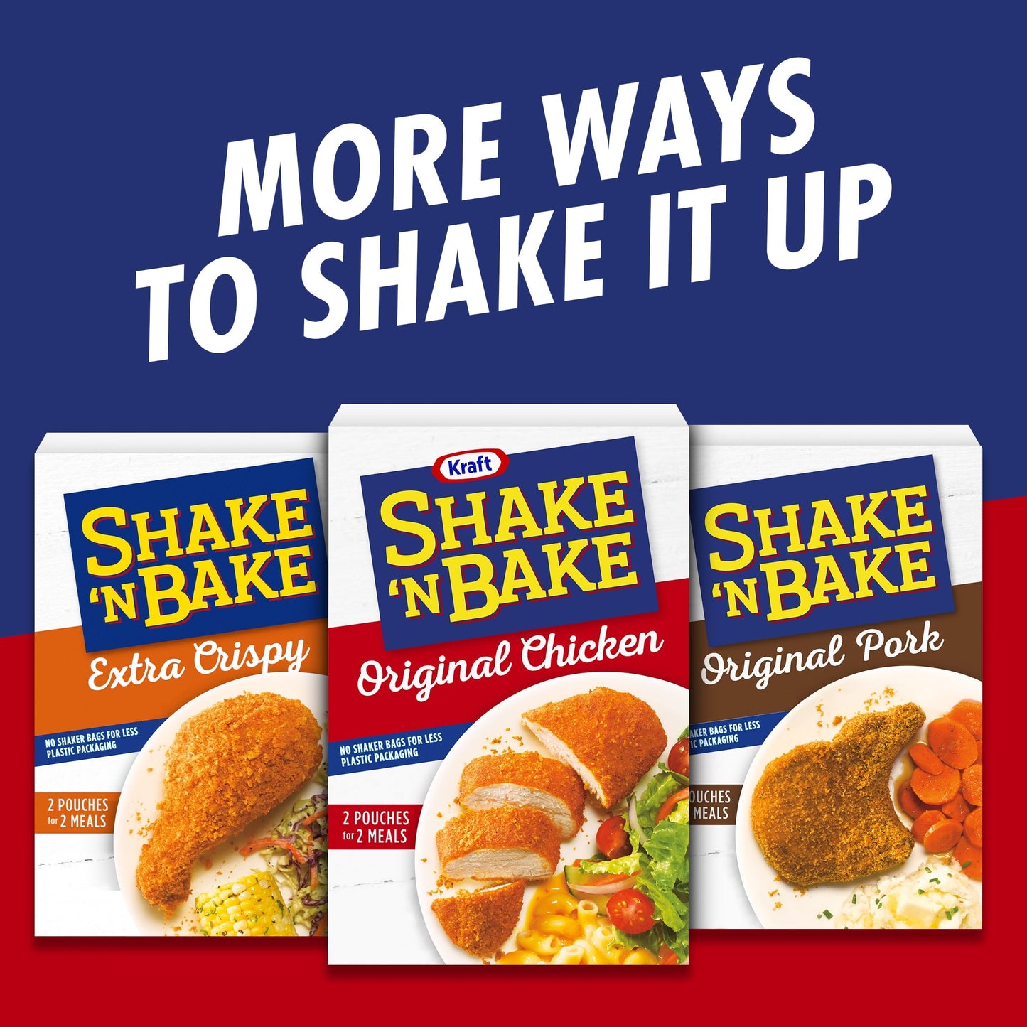 Shake 'N Bake Original Chicken Seasoned Coating Mix, 4.5 oz Box, 2 ct Packets