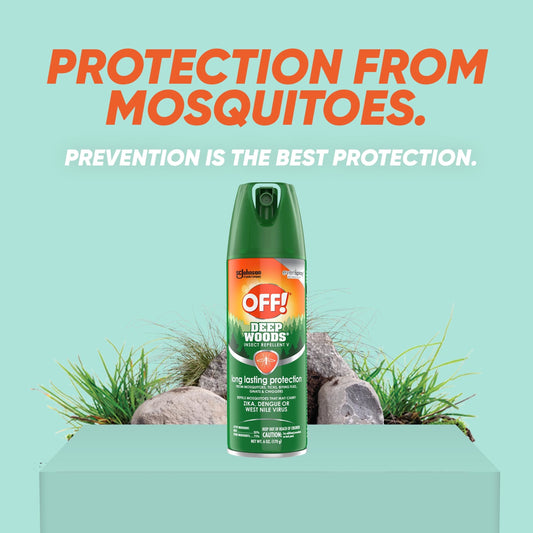 OFF! Deep Woods Insect Repellent V, 6 fl oz, 2 ct
