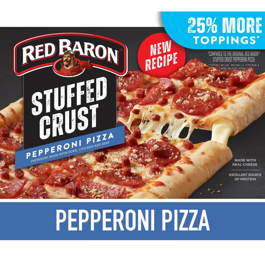 Red Baron Frozen Pizza Stuffed Crust Pepperoni