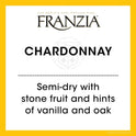 Franzia Vintner Select Chardonnay White Wine, 5 L Bag In Box, ABV 12.50%