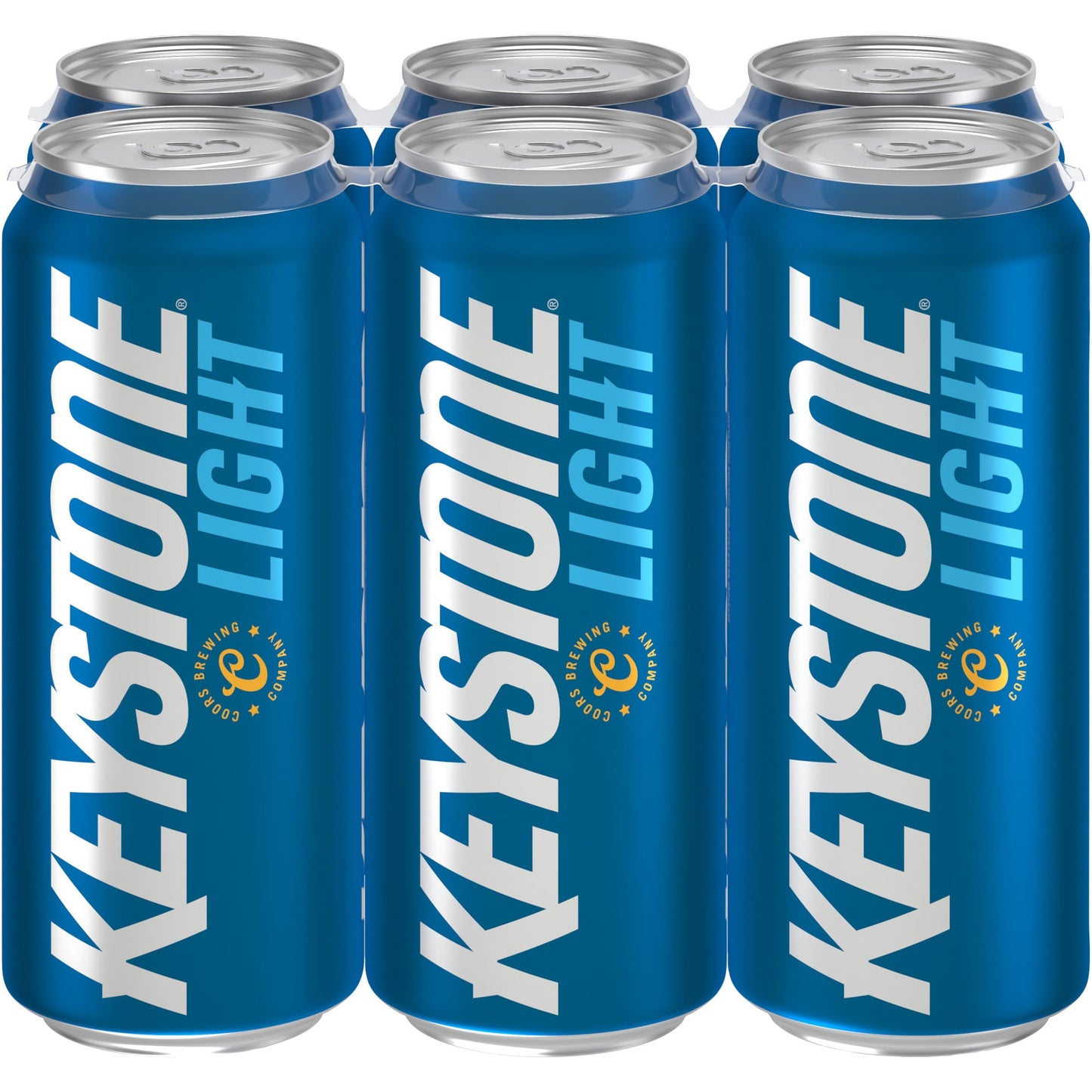 Keystone Light Lager Beer, 6 Pack, 16 fl oz Cans, 4.1% ABV