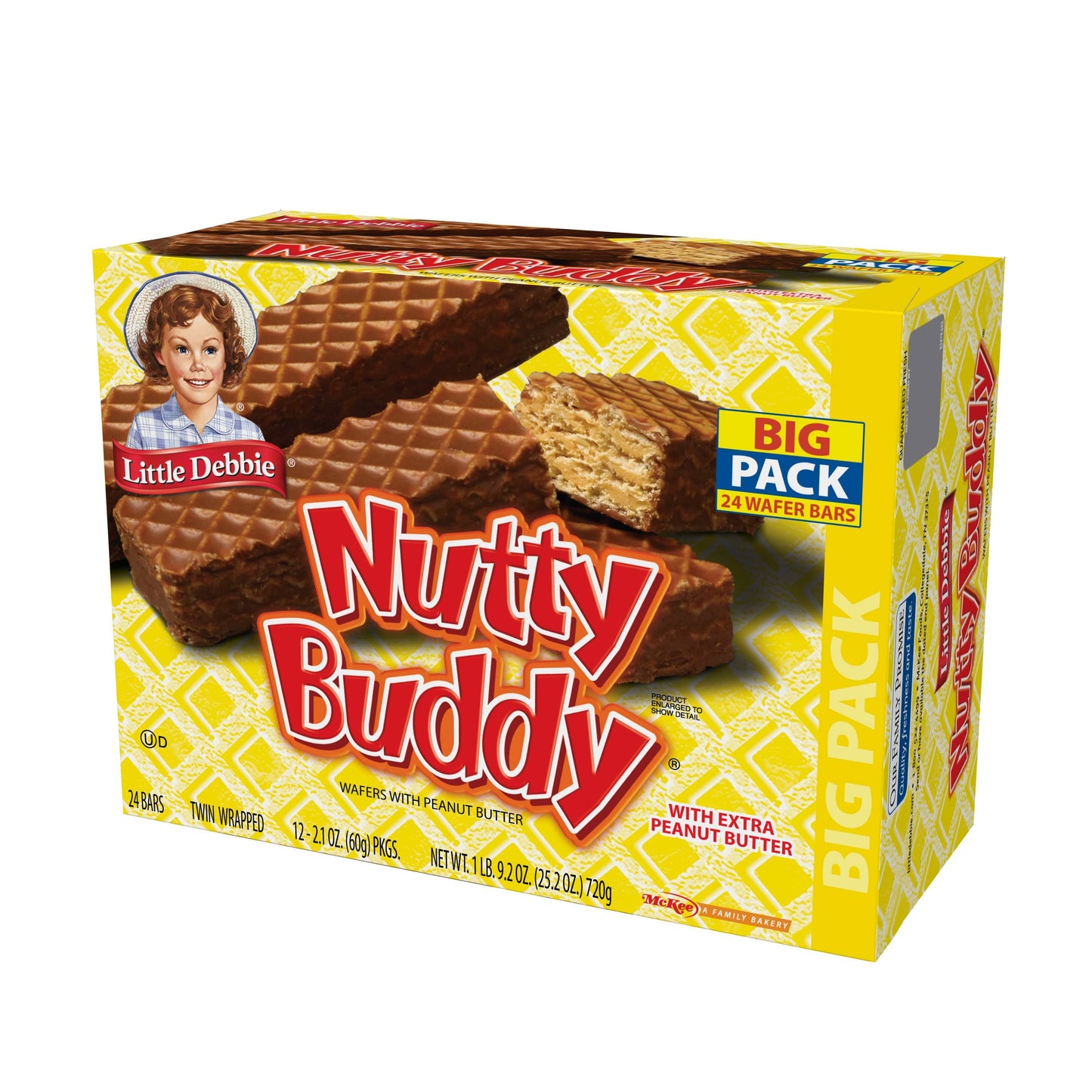 Little Debbie Big Pack Nutty Buddy Wafer Bars, 24 ct, 25.2 oz