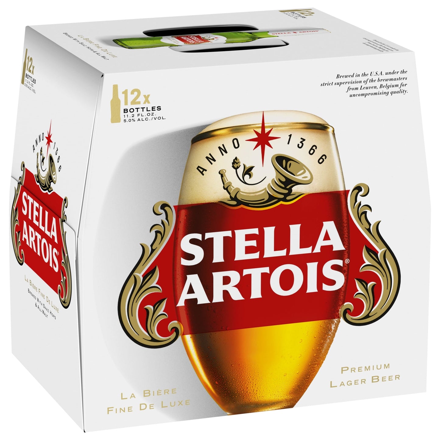 Stella Artois Lager, 12 Pack Beer, 11.2 fl oz Bottles, 5.0% ABV