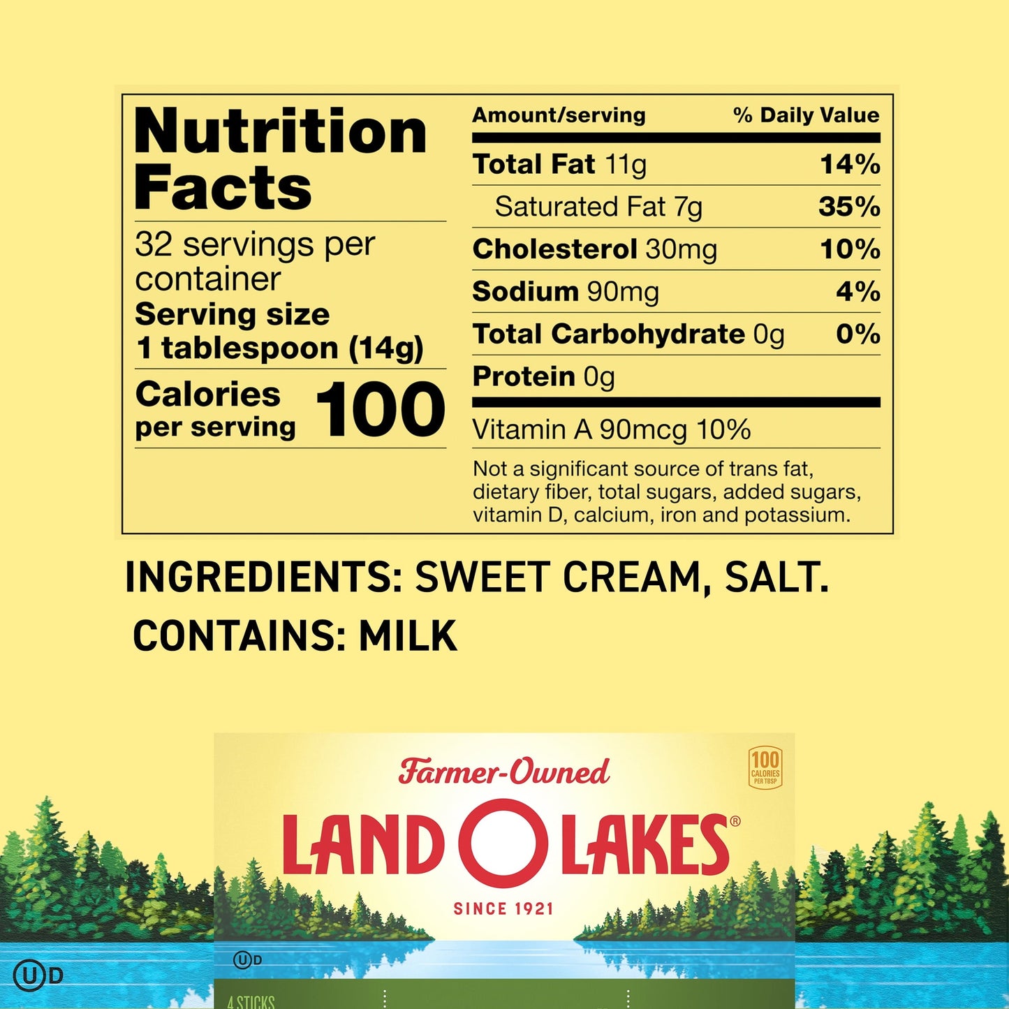 Land O Lakes Stick Butter Salted, 16 oz, 4 Count