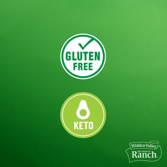 Hidden Valley Gluten Free, Keto-Friendly Original Ranch Salad Dressing & Seasoning Mix, 4 Packets