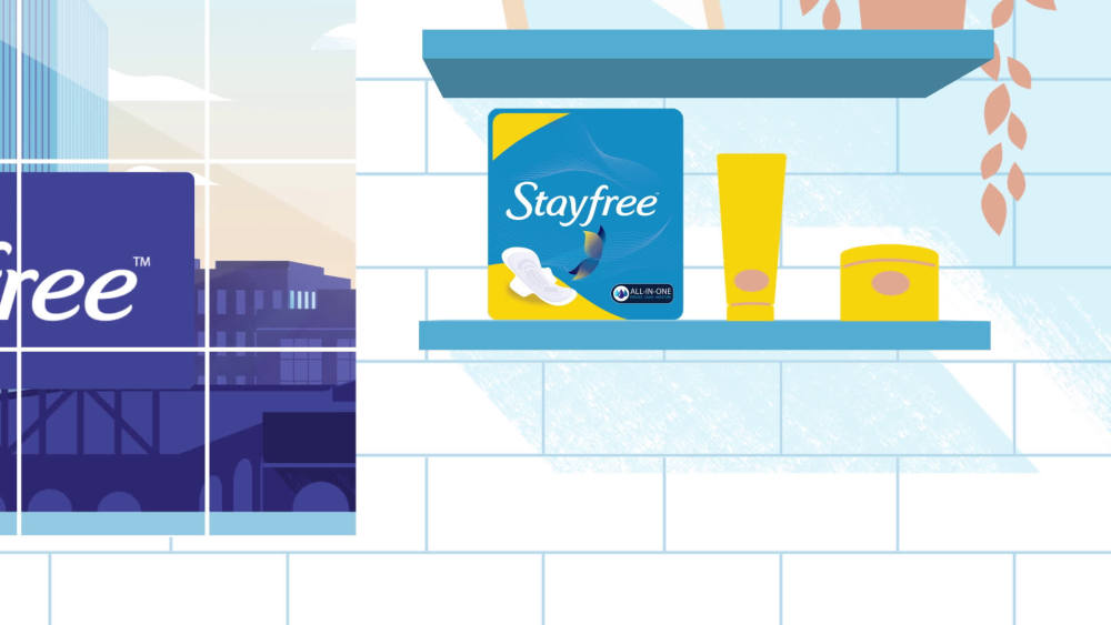 Stayfree Ultra Thin Overnight Pads With Wings, 40 Ct, Multi-Fluid Absorption, Protection For Up To 10 Hours