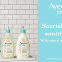 Aveeno Baby Daily Moisture Body Lotion for Sensitive Skin with Natural Colloidal Oatmeal, Suitable for Newborns, 18 FL OZ