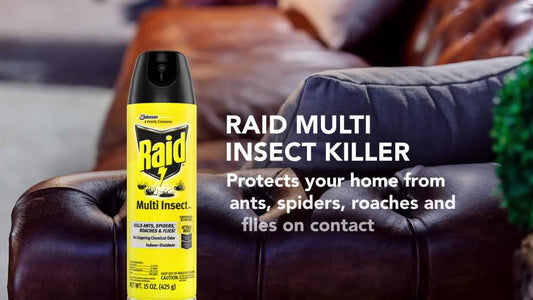Raid Multi Insect Killer 7, Bug Killer Spray, Orange Breeze Scent, 15 oz