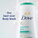 Dove Sensitive Skin Long Lasting Gentle Hypoallergenic Body Wash, 30.6 fl oz