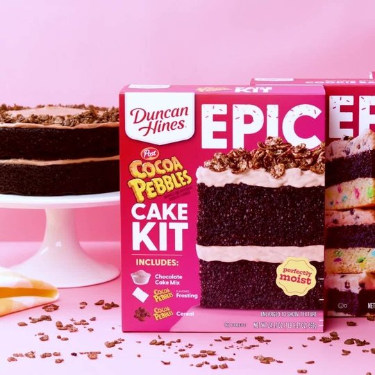 Duncan Hines EPIC Cocoa Pebbles Cake Kit, 24.37 oz.