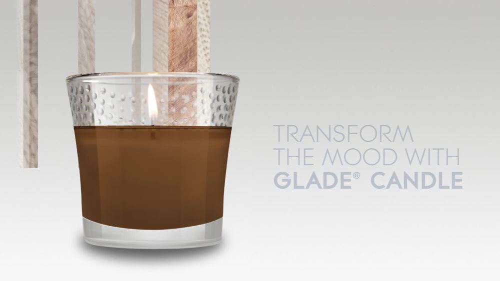 Glade Jar Candle 2 ct, Cashmere Woods, 6.8 oz. Total, Air Freshener, Wax Infused with Essential Oils